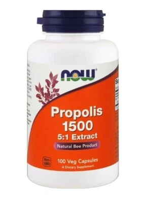 Now Foods Propolis 1500, 100 Veg Capsules - Bild 1 von 2
