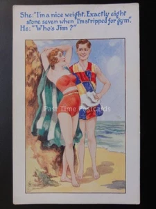 On The Beach "I'M A NICE WEIGHT. EXECTLY EIGHT STONE SEVEN WHEN I'M STRIPPED..." - Picture 1 of 2