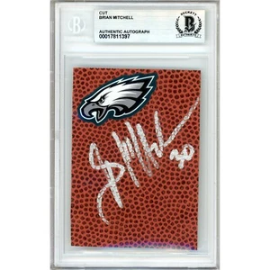 Brian Mitchell Signed Football Signature Cut Philadelphia Eagles Beckett Auto - Picture 1 of 5
