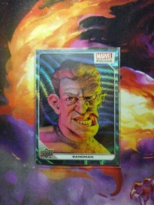 2024 Upper Deck Marvel Platinum Sandman Blue Surge Blaster exclusivo paralelo casi nuevo - Imagen 1 de 2