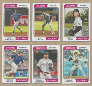 2023 Topps Heritage COLORADO ROCKIES Base Team Set of (10) Bryant Tovar RC - Picture 1 of 2