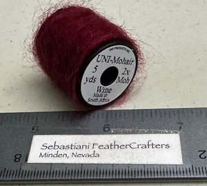 Uni Mohair 5 Yard Spool Wine - Picture 1 of 3