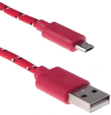 6FT 2M Braided Data Sync MICRO USB Charger Cable FOR Samsung S Lg Sony Nokia htc - Image 1 of 4