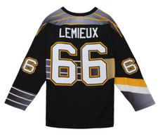 Men's Pittsburgh Penguins Mario Lemieux Mitchell & Ness 1996-97 Blue Line Jersey