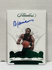 2017-18 Panini Flawless Flawless Autographs Emerald Bob Lanier auto/5 #FA-BL HOF