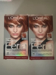 2x L'OREAL Paris FERIA #74 Deep Copper Blonde Hair Color | 3X Highlights - Picture 1 of 1