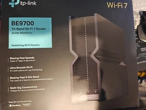 TP-Link Archer Tri-Band BE550 Pro (BE9700) - WiFi 7 - 6Ghz Band with HomeSheild - Picture 1 of 4