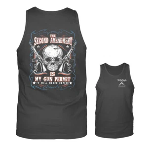 Camiseta sin mangas patriótica 2nd Amendment Never Expire Gun Constitution Patriot - Imagen 1 de 4