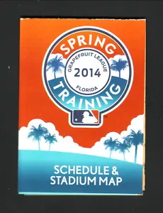 Grapefruit League 2014 Pocket Schedule MLB Network - Picture 1 of 1