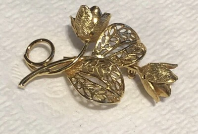 Golden Rose Brooch - Image 1 of 4