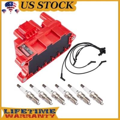 Bobina de encendido C1306 UF314 + bujías + cables para Mercury Sable 2001-2005 3,0 L Foto 1 de 4