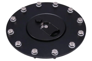 Raceworks Gen2 Billet Aluminium Flush Fuel Cell Cap - Black - Picture 1 of 1