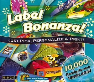 Label Bonanza! - Creatively Organize Home & Office! PC Software Sealed New - Picture 1 of 2