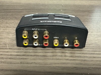 Radio Shack Composite A/V Selector Switch 2 In & 1 Out 15-312 Excellent Used Con - Image 1 of 3
