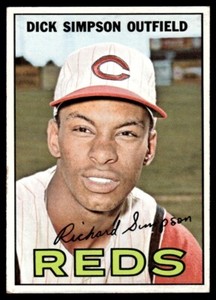 1967 Topps Dick Simpson Cincinnati Reds #6