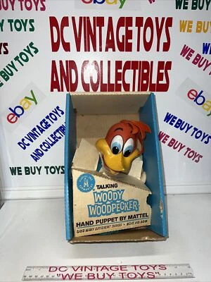 Vintage 1963 Woody Woodpecker Pull-String Talking Puppet *TALKS*In Box RARE 🔥 - Image 1 of 4