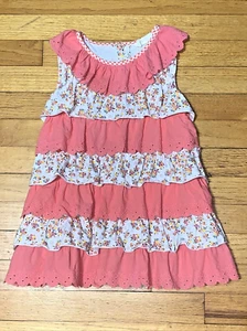 Matilda Jane The Adventure Begins Permission Slip Tiered Ruffle Tunic Top Size 8 - Picture 1 of 6