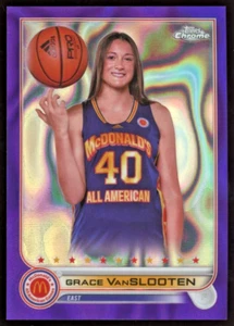 GRACE VanSLOOTEN 2022 cromo McDonald's refractor de lava púrpura todo americano/299 - Imagen 1 de 2
