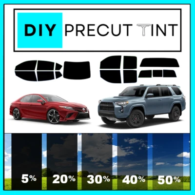 DIY PreCut Window Tint Fits ANY Toyota Tundra 2000-2024 ANY Shades (ALL Windows) - Image 1 of 4