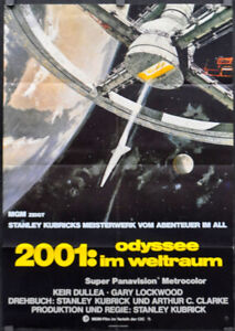 2001: A SPACE ODYSSEY R1978 ORIGINAL 23X33 GERMAN MOVIE POSTER STANLEY KUBRICK