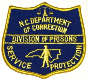 Carolina del Norte - Departamento de Corrección - Parche Policía del Sheriff de Carolina del Norte PRISIONES MONTAJE TRASERO - Imagen 1 de 1