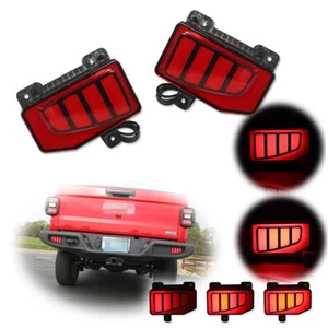 2x Parachoques Trasero Decoración Lámpara LED Luz Freno Trasero Para Jeep Gladiator 2019-2023 - Imagen 1 de 12