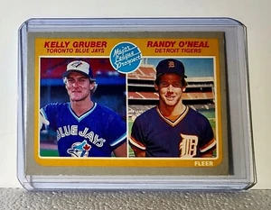Tarjeta de béisbol Kelly Gruber/Randy O’Neal 1985 Fleer MLB #645 Toronto Blue Jays - Imagen 1 de 2
