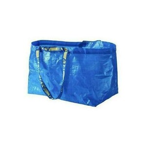 ikea blue zipper bolsas