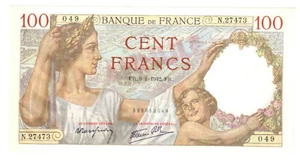 Billet de 100 Francs Sully 08-01-1942 Annulé Neuf  ( 170*  ) - Picture 1 of 3
