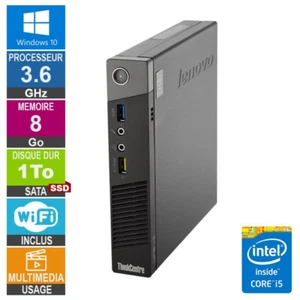 PC Lenovo M93p i5-4570T 3.60GHz 8Go/1To SSD Wifi W10 - Photo 1/1