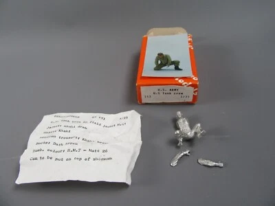 A791 Vintage Belgo Models 153 Équipage de Char US Army Figurine WWII 1:35 Boite - Photo 1/4