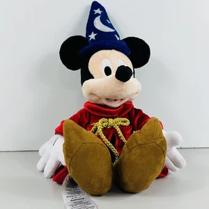Disney Sorcerer Mickey Mouse Plush Toy Stuffed Animal 16" Tall Fantasia Wizard - Picture 1 of 14