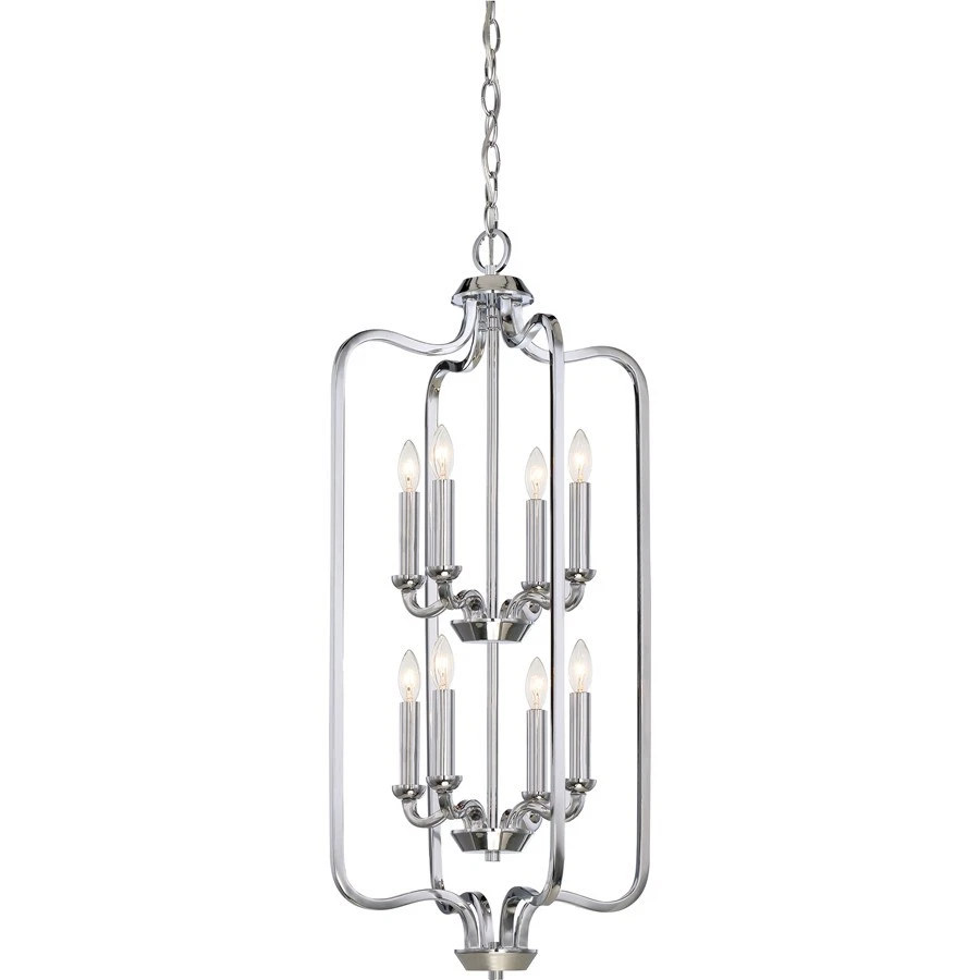 Nuvo Willow 8 light Caged Pendant - Aged Bronze, Polished Nickel - 60-5872 - Image 1 of 1