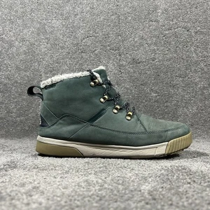 The North Face Sierra Women's Sz 10.5 Green Leather Mid Lace WP Insulated Boots - Picture 1 of 12