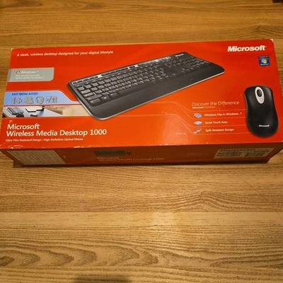 Microsoft Wireless Media Desktop 1000 Keyboard & Mouse ZHA-00001 NEW NEVER USED - Image 1 of 4