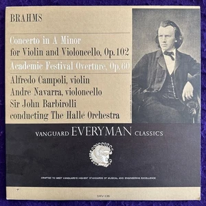 BRAHMS Violin Cello Concerto CAMPOLI / NAVARRA / Vanguard Stereo TESTED EX - Bild 1 von 6