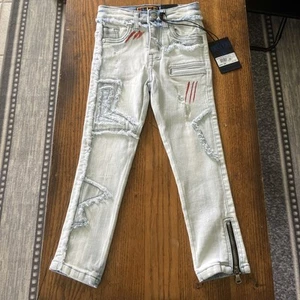 Kids Elite Premium Denim Blue Jeans Size 4-5 Junior NWT - Picture 1 of 10