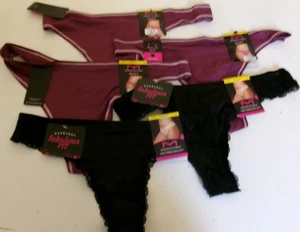 Five Maidenform Thongs size 6 assorted colors and styles - Picture 1 of 2
