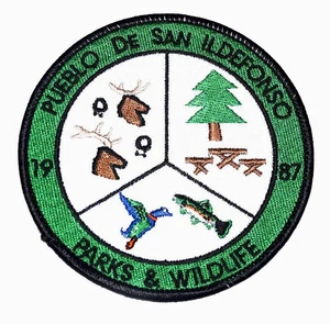 PUEBLO DE SAN ILDEFONSO - PARQUES Y VIDA SILVESTRE - NUEVO MÉXICO TRIBAL Parche Policía 3O - Imagen 1 de 1