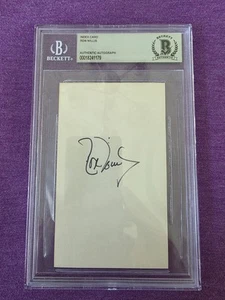 Ron Willis Autographed Signed Index Card 3x5 BAS Beckett St. Louis Cardinals - Picture 1 of 3
