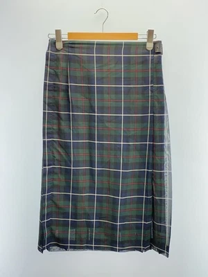 COMME des GARCONS AD2005/Falda envolvente transparente con cinturón/SS/Poliéster/Verde/Check/GQ-S03 Foto 1 de 4