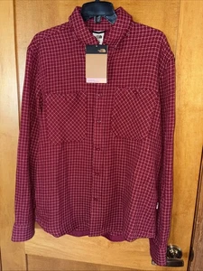 The North Face Valley Twill Flanell Hemd Herren Bio Baumwolle - Beetroot Grid - Bild 1 von 7