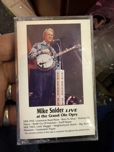 Mike Snider Live at the Grand Ole Opry (Cassette Tape) SEALED New - Picture 1 of 1