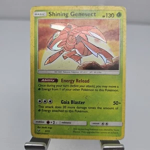 JCC Pokémon Shining Genesect Holo Card 9/73 Shining Legends Series - Imagen 1 de 10