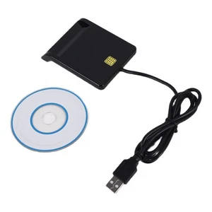 Lecteur de Carte à Puce USB pour Carte Bancaire IC/ID Lecteur de Carte EMV 1600 - Photo 1/6