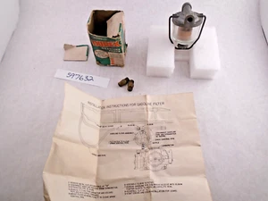 NOS GM Chevy Durex Fuel Filter Gas Filter Glass Bowl 986640 Missing Spring - Picture 1 of 13