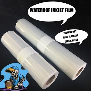 2 Rolls，24"x100ft，Waterproof Inkjet Transparency Film for Silk Screen Printing - Picture 1 of 9