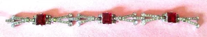 ANFANG 30ER JAHRE ART DECO STRASS ARMBAND VON TRIFARI - USA - Bild 1 von 6
