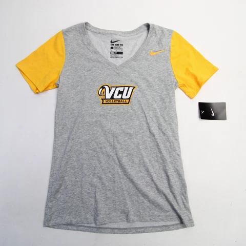 VCU Rams Nike Dri-Fit Short Sleeve Shirt Women's Gray/Gold New Cover