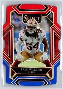 2021 Panini Select #231 Fred Warner Red and Blue Prizm Die Cut - Picture 1 of 2